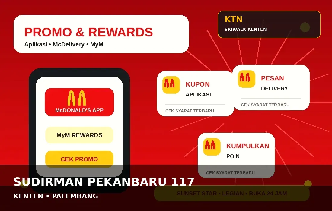 Akses promo aplikasi, MyM Rewards, dan McDelivery untuk Kenten